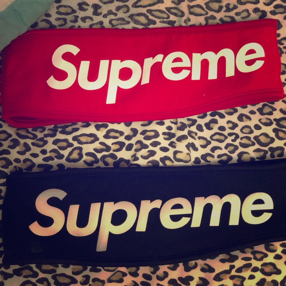 Supreme headbands (Red & Black)